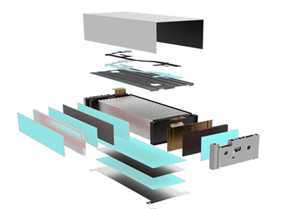 隔热、导热材料与电芯组件间的粘接