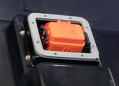 密封件、缓冲材料与箱体间的粘接固定